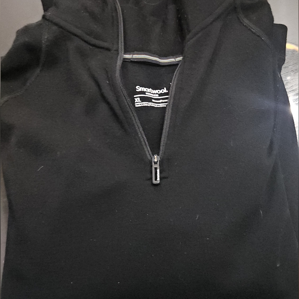 Smartwool Merino Wool 250 Women's  3/4 Zip-Up Black Sweater 1x